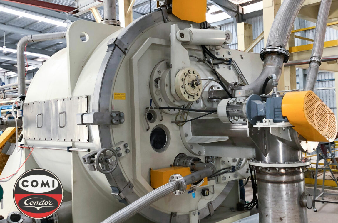 COMI CONDOR peeler centrifuge for processing lithium and its by-products
