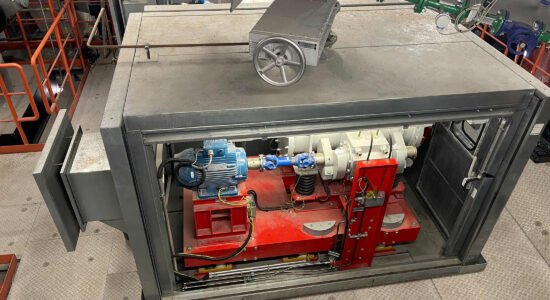 Eccentric vibrating mill ESM 856 1ks - Grinding of sewage sludge ashes for phosphate recovery